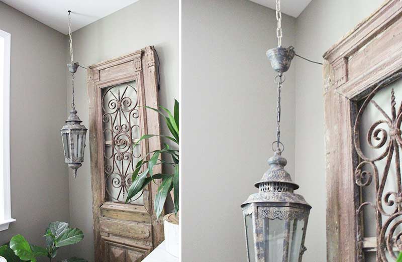Rynx | Antique inspired grid hanging lantern