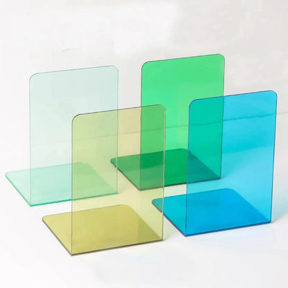 Rynx | ElegantStack - Clear Acrylic Bookends Organizer