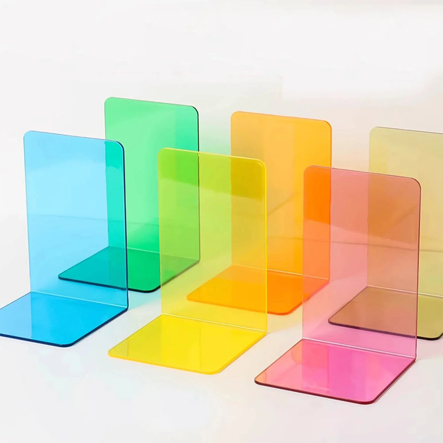 Rynx | ElegantStack - Clear Acrylic Bookends Organizer