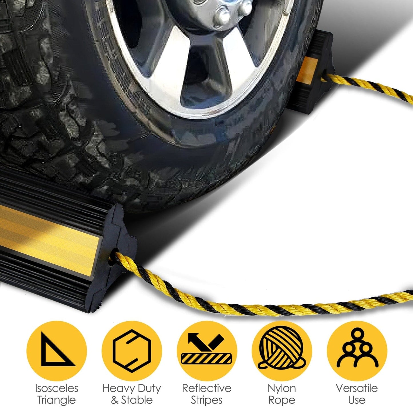 Rynx | Heavy-duty Rubber Wheel Chocks