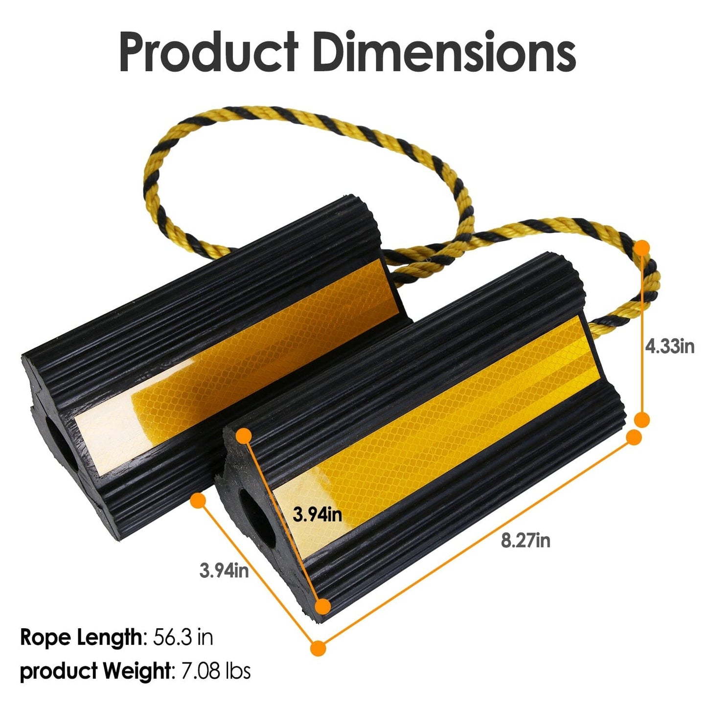 Rynx | Heavy-duty Rubber Wheel Chocks