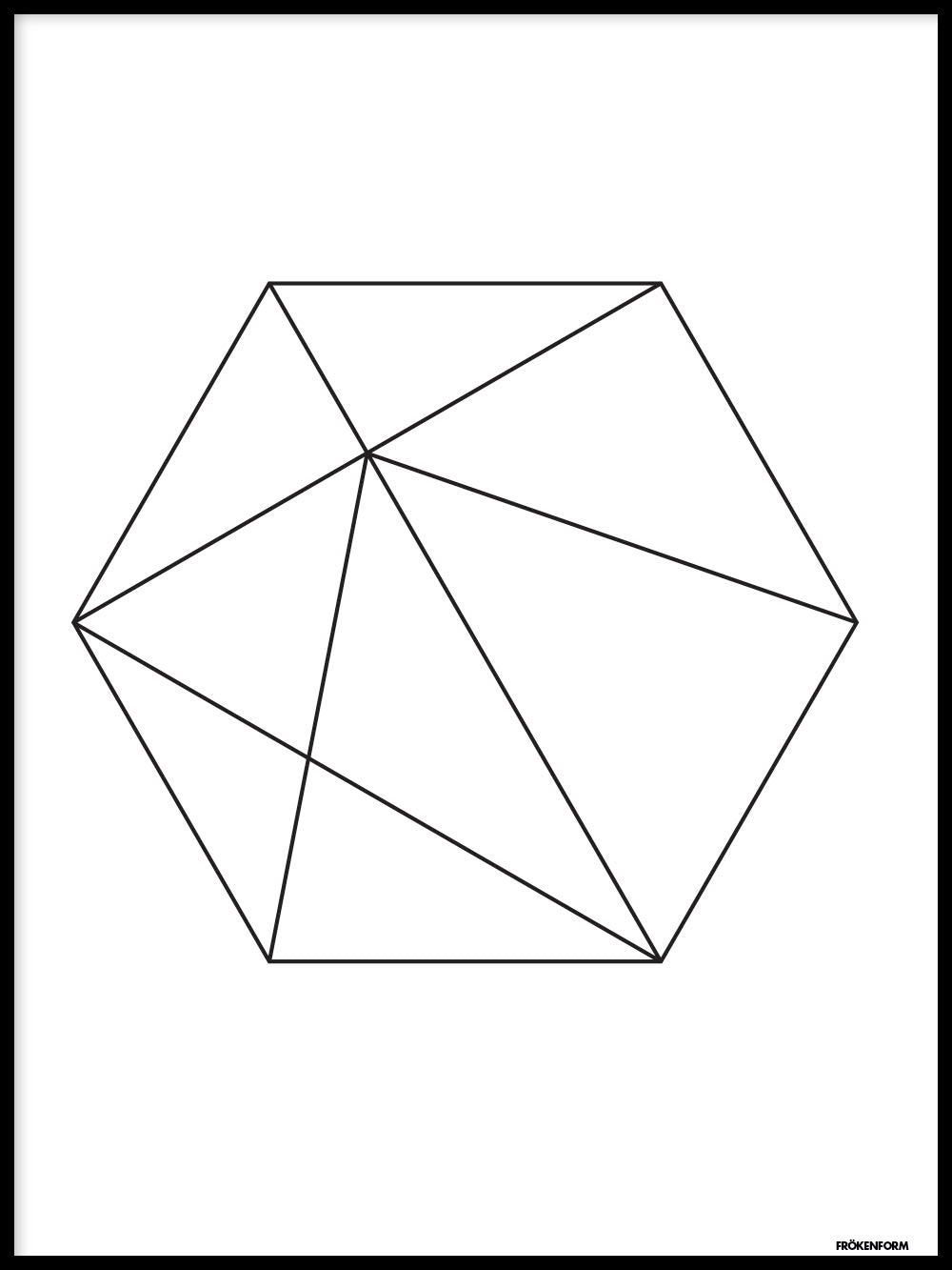 Rynx | Hexagon in Black