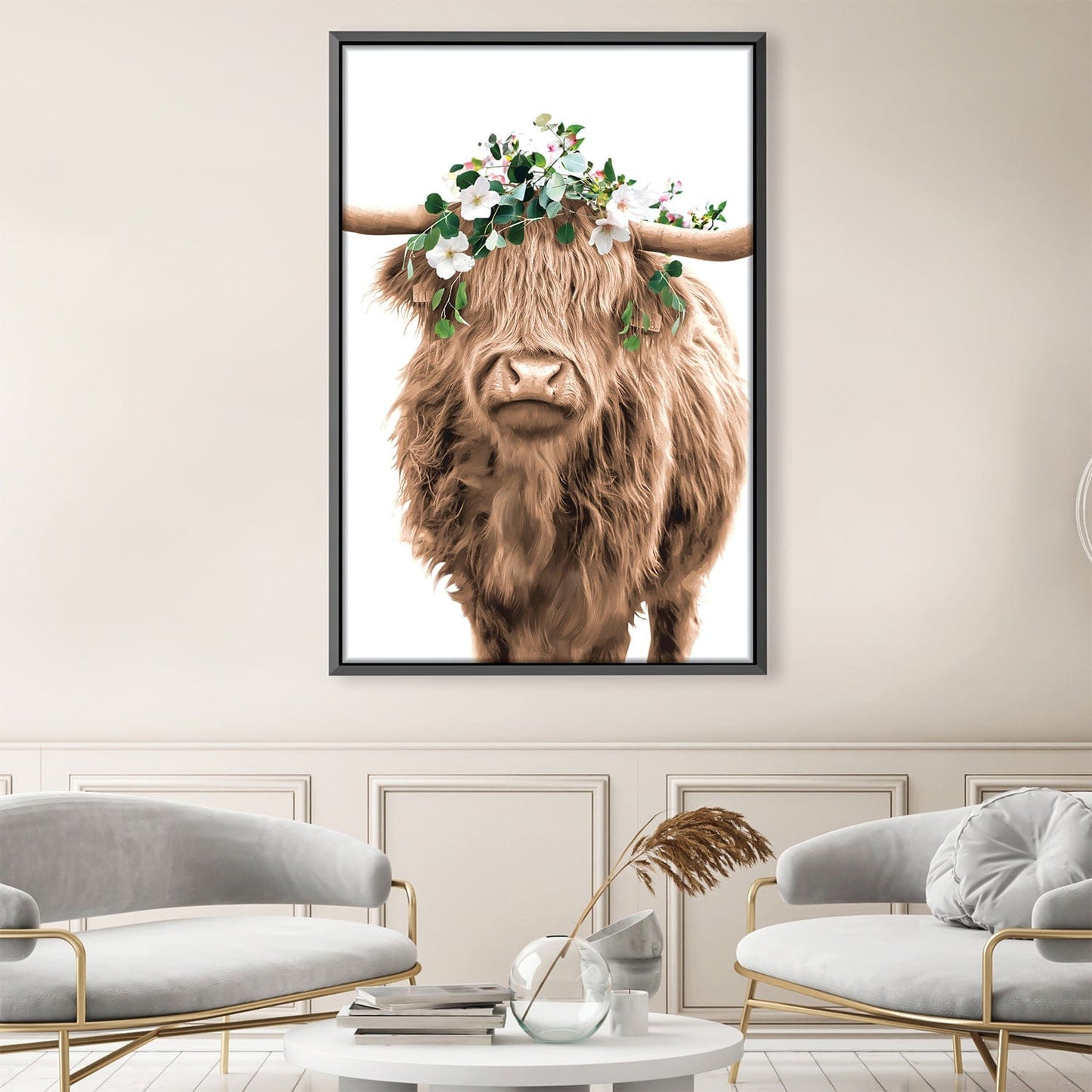 Rynx | Highland Cattle Portrait Canvas