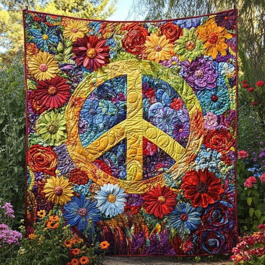 Rynx | Hippie Peace Sign Quilt