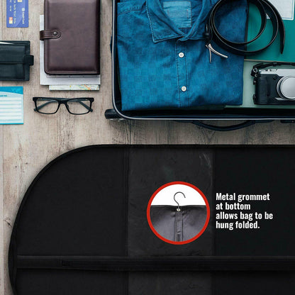 RYNX | 5 Premium Garment Bags - With Transparent Window, Water-Repellent - 40"/54" Inches