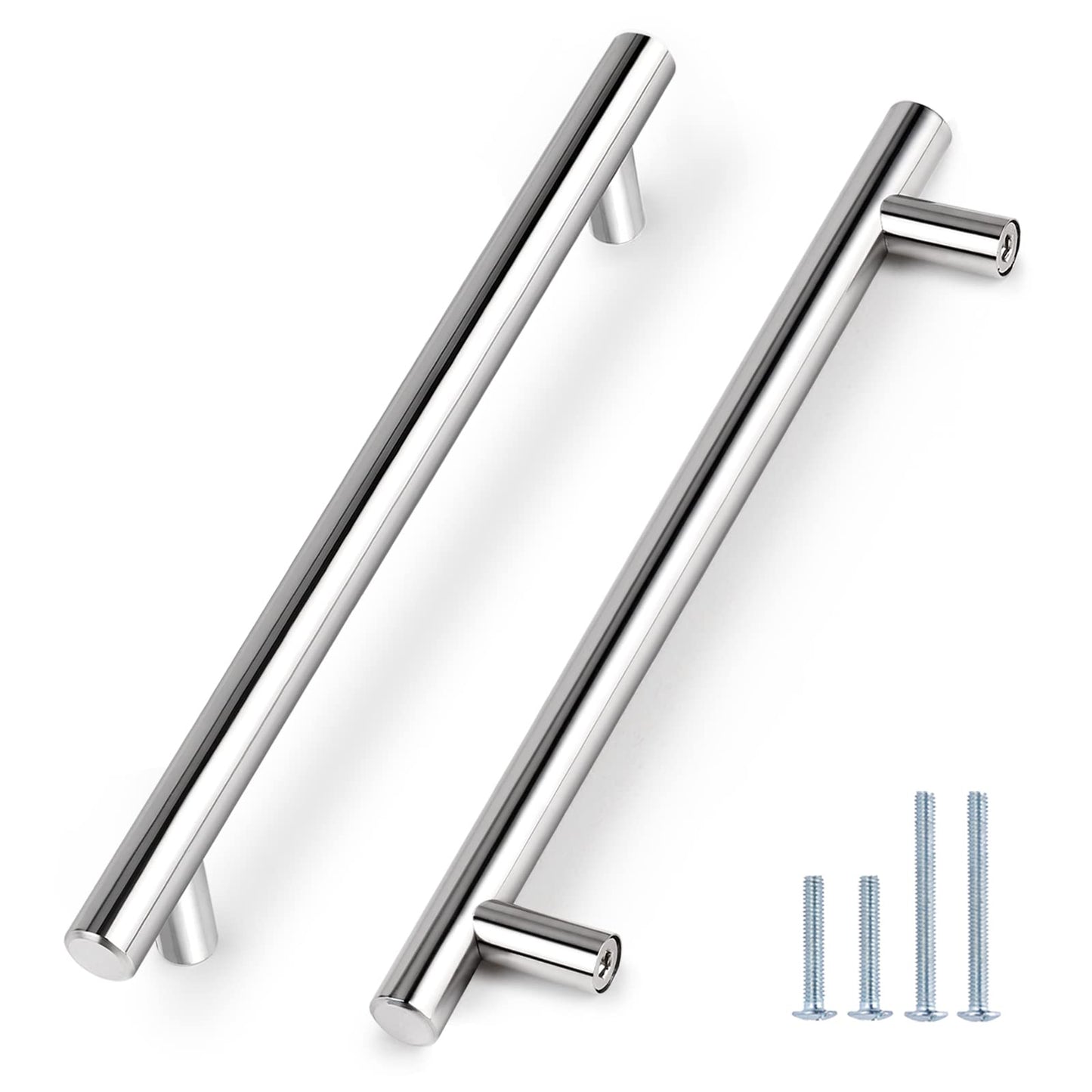 Rynx | Brushed Nickel Modern Stainless Steel Drawer Hardware T-Bar Handles