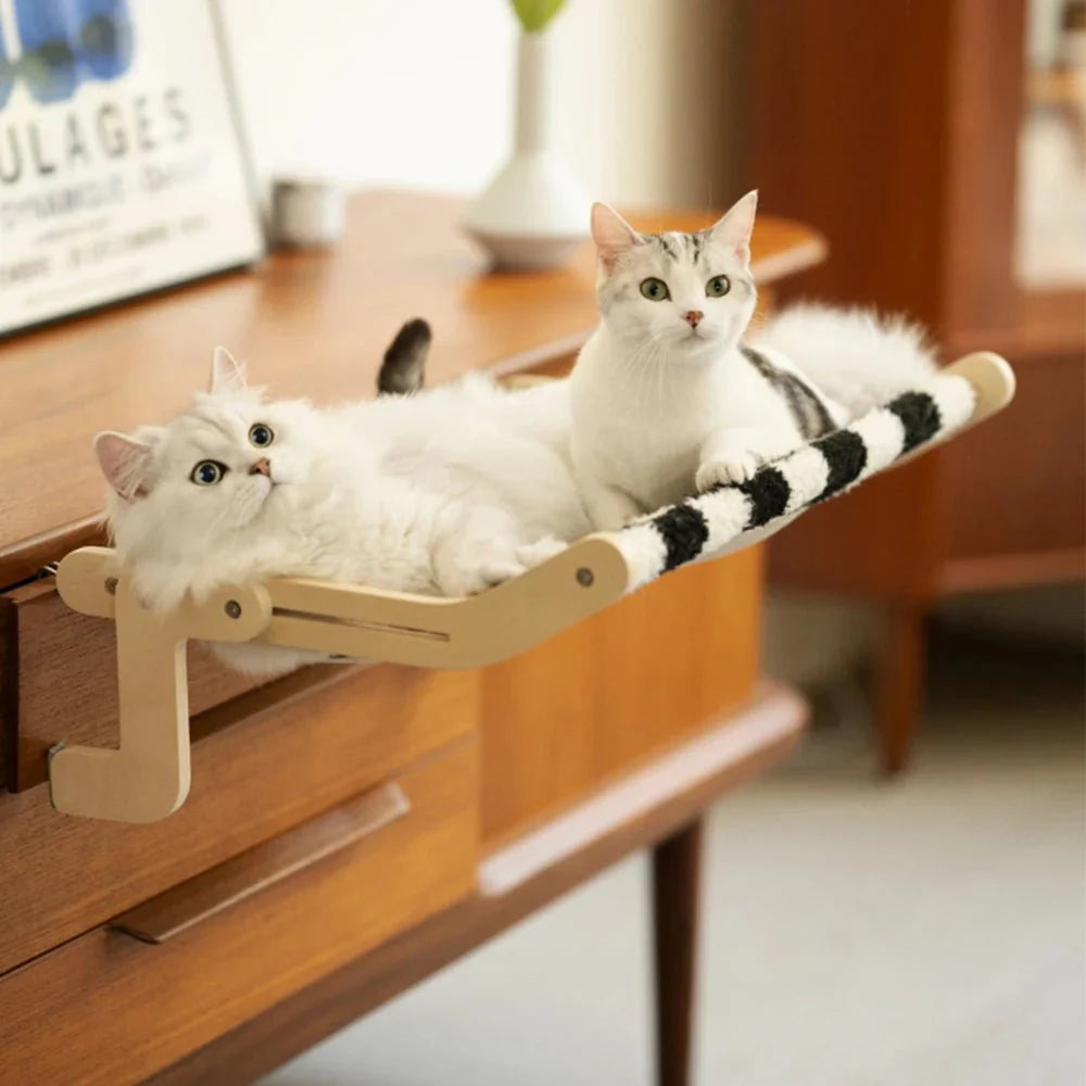 Rynx | Holiday Style Solid Three Cat Hammock Bed in Plush Material