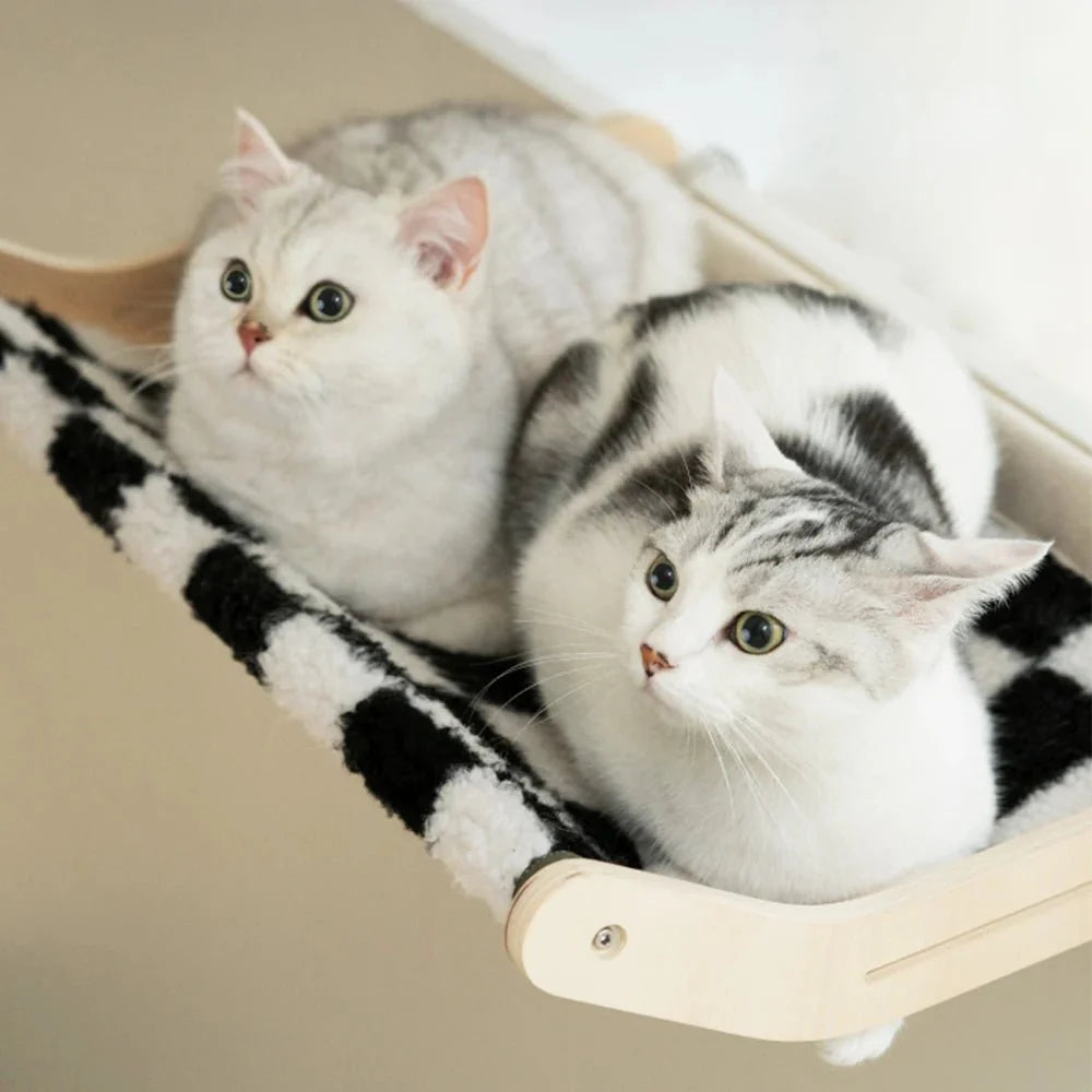 Rynx | Holiday Style Solid Three Cat Hammock Bed in Plush Material