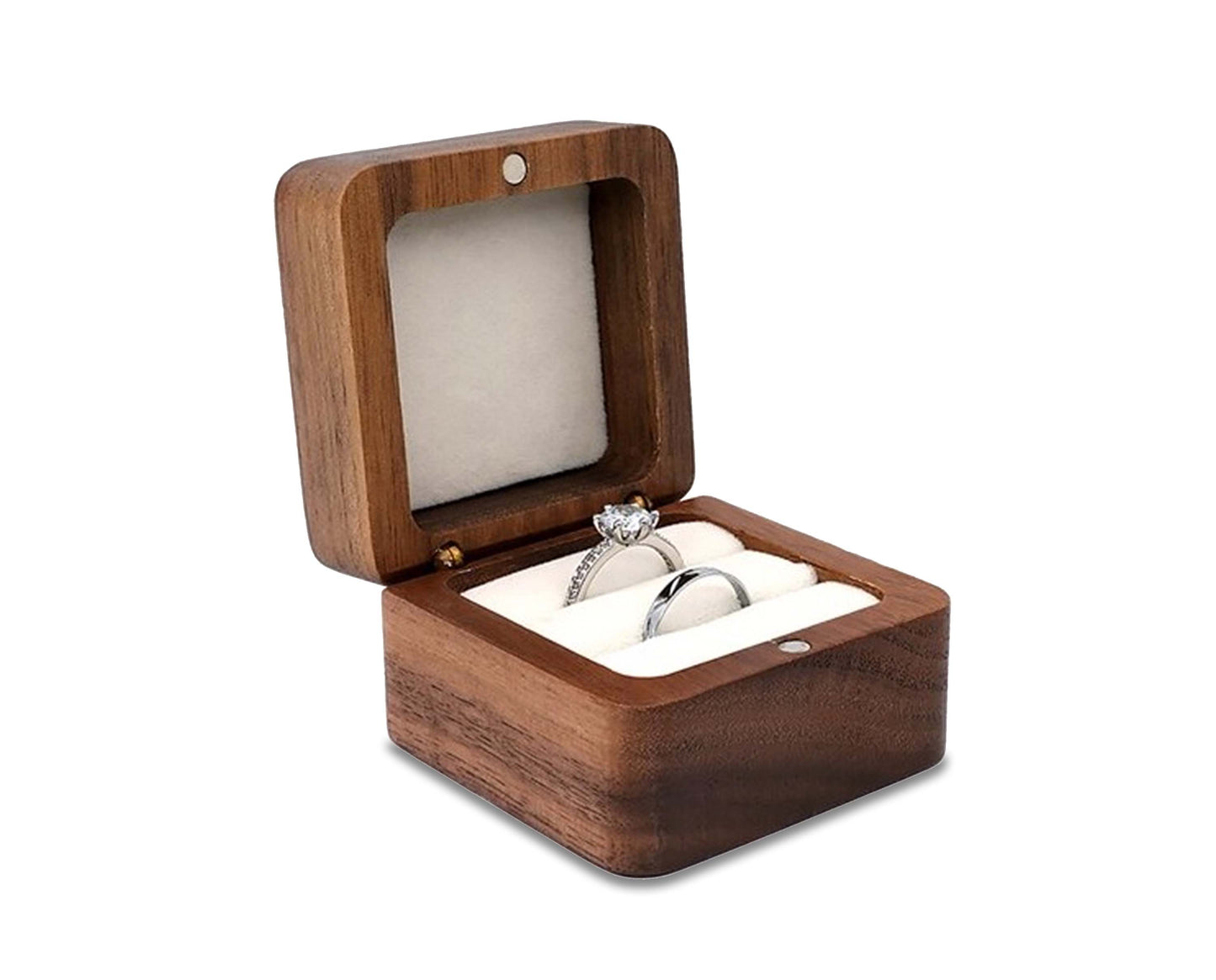 Rynx | Wooden boxes | Wooden jewelry box, wedding ring box, earring rings
