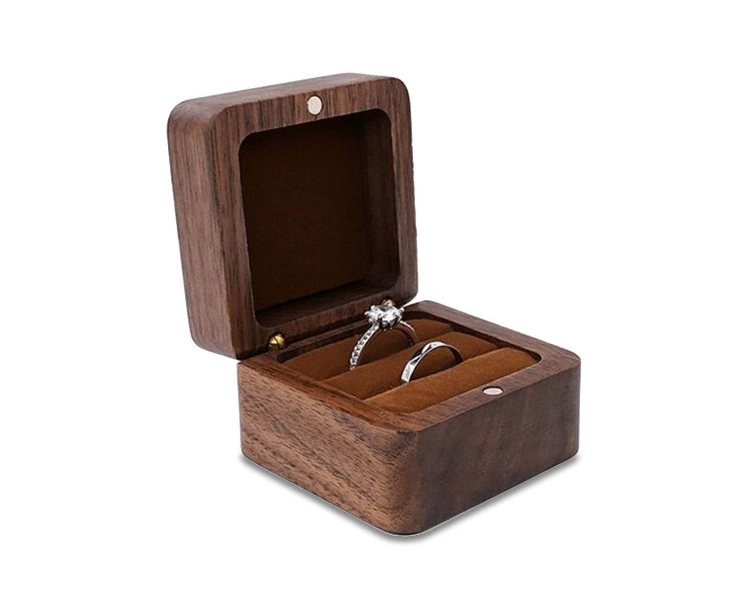 Rynx | Wooden boxes | Wooden jewelry box, wedding ring box, earring rings
