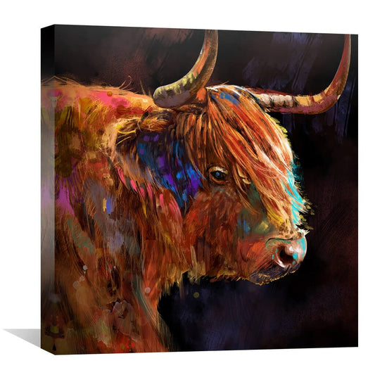 Rynx | Horns of Highland Canvas