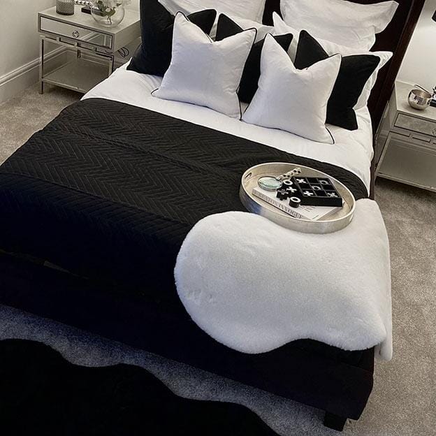 Rynx | Hugo Black Quilted Bedspread