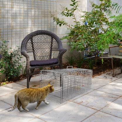 Rynx | Human Fang and Release Live Animal Collapsible Galvanized Wire Basket