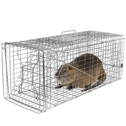 Rynx | Human Fang and Release Live Animal Collapsible Galvanized Wire Basket