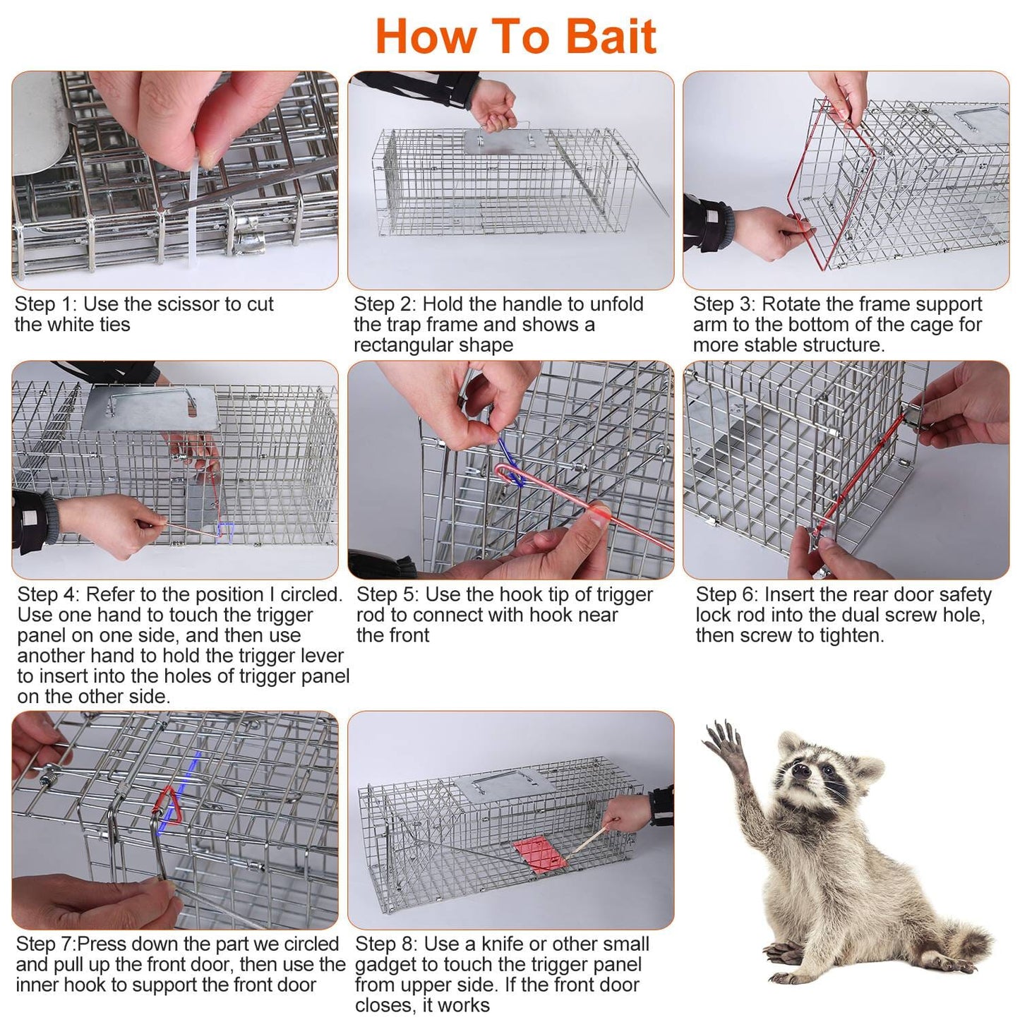Rynx | Human Liv Animal Cage Foldable Galvanized Wire