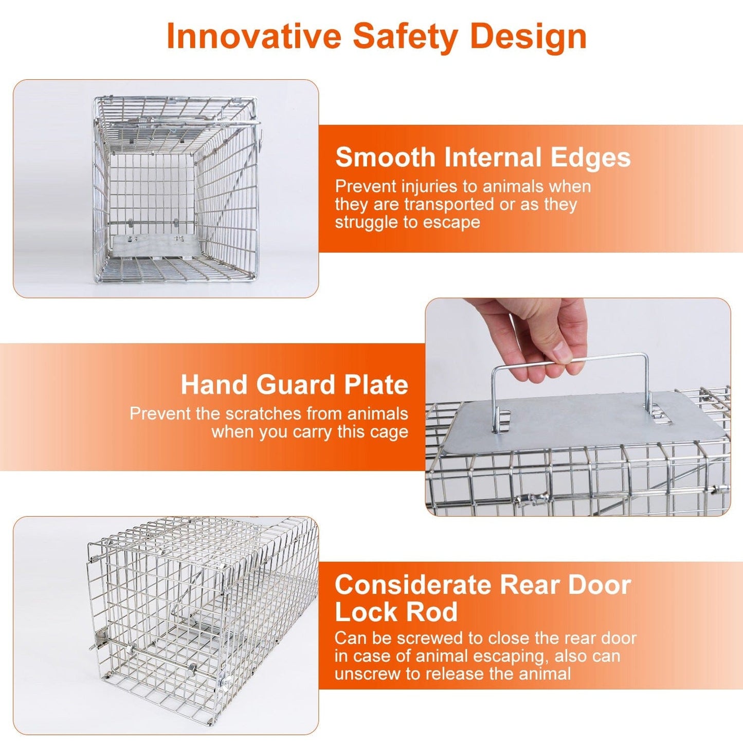 Rynx | Human Liv Animal Cage Foldable Galvanized Wire
