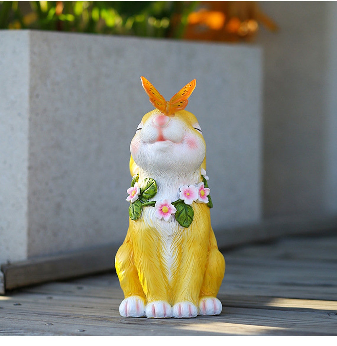 Rynx | Easter Solar Powered LED Rabbit Toy with Butterfly Outdoor Decor Garden Light
