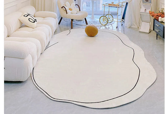 Rynx | Japanese minimalist living room cashmere rug