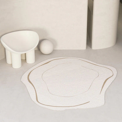 Rynx | Irregular round light luxury plush carpet