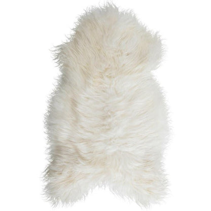 Rynx | Large Light Ivory Lambskin Rug  47"