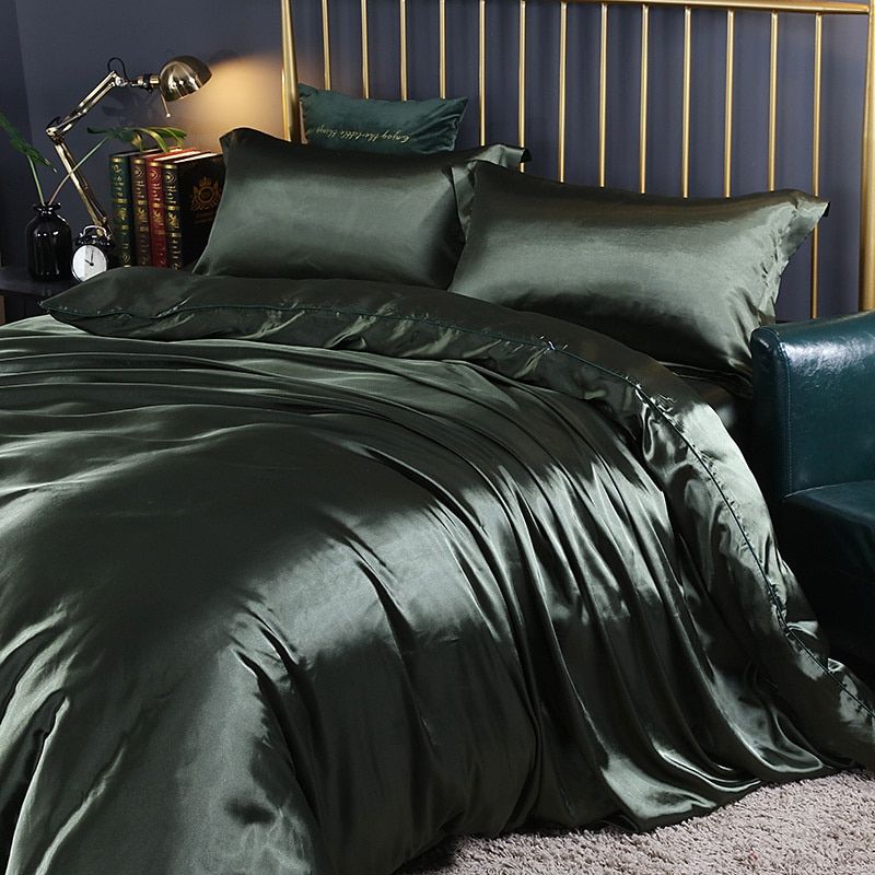RYNX | Confortsatin - Bedding Set In Satin/Cotton 4 Pieces