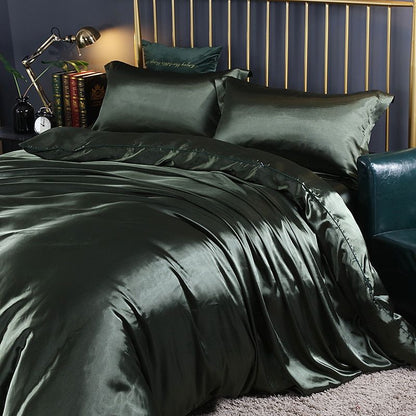 RYNX | Confortsatin - Bedding Set In Satin/Cotton 4 Pieces
