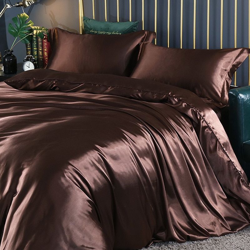 RYNX | Confortsatin - Bedding Set In Satin/Cotton 4 Pieces