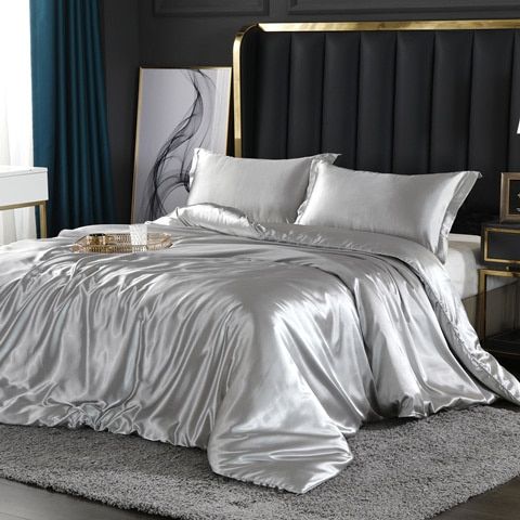 RYNX | Confortsatin - Bedding Set In Satin/Cotton 4 Pieces