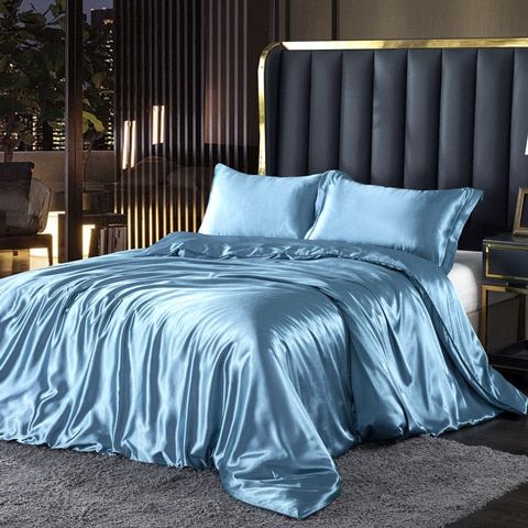 RYNX | Confortsatin - Bedding Set In Satin/Cotton 4 Pieces