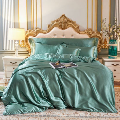 RYNX | Confortsatin - Bedding Set In Satin/Cotton 4 Pieces
