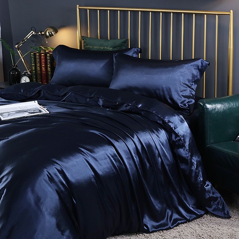 RYNX | Confortsatin - Bedding Set In Satin/Cotton 4 Pieces