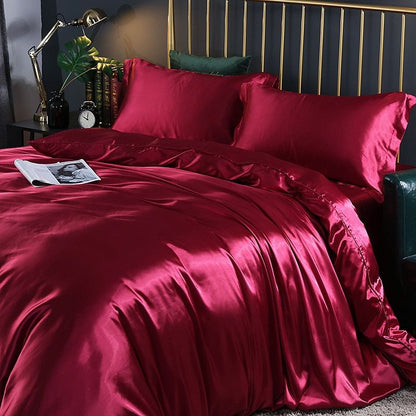 RYNX | Confortsatin - Bedding Set In Satin/Cotton 4 Pieces