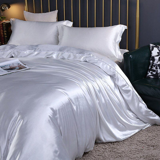 RYNX | Confortsatin - Bedding Set In Satin/Cotton 4 Pieces