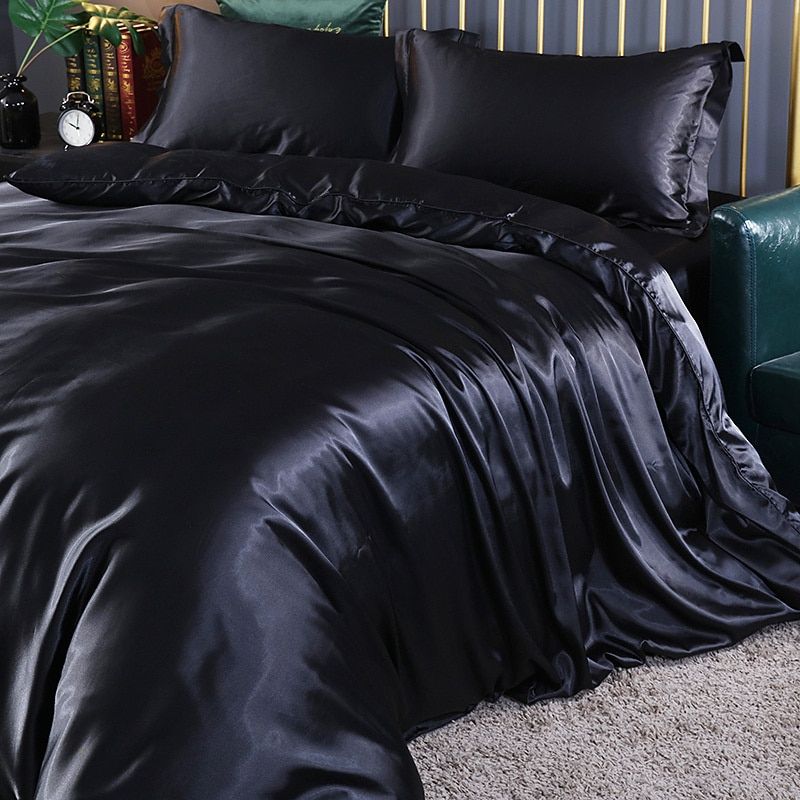 RYNX | Confortsatin - Bedding Set In Satin/Cotton 4 Pieces