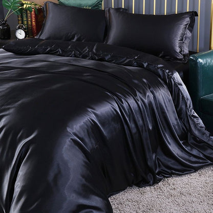 RYNX | Confortsatin - Bedding Set In Satin/Cotton 4 Pieces