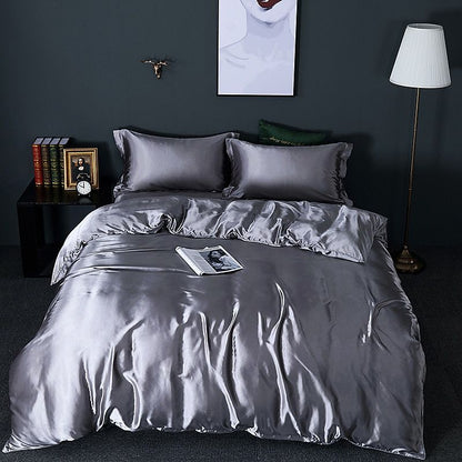 RYNX | Confortsatin - Bedding Set In Satin/Cotton 4 Pieces