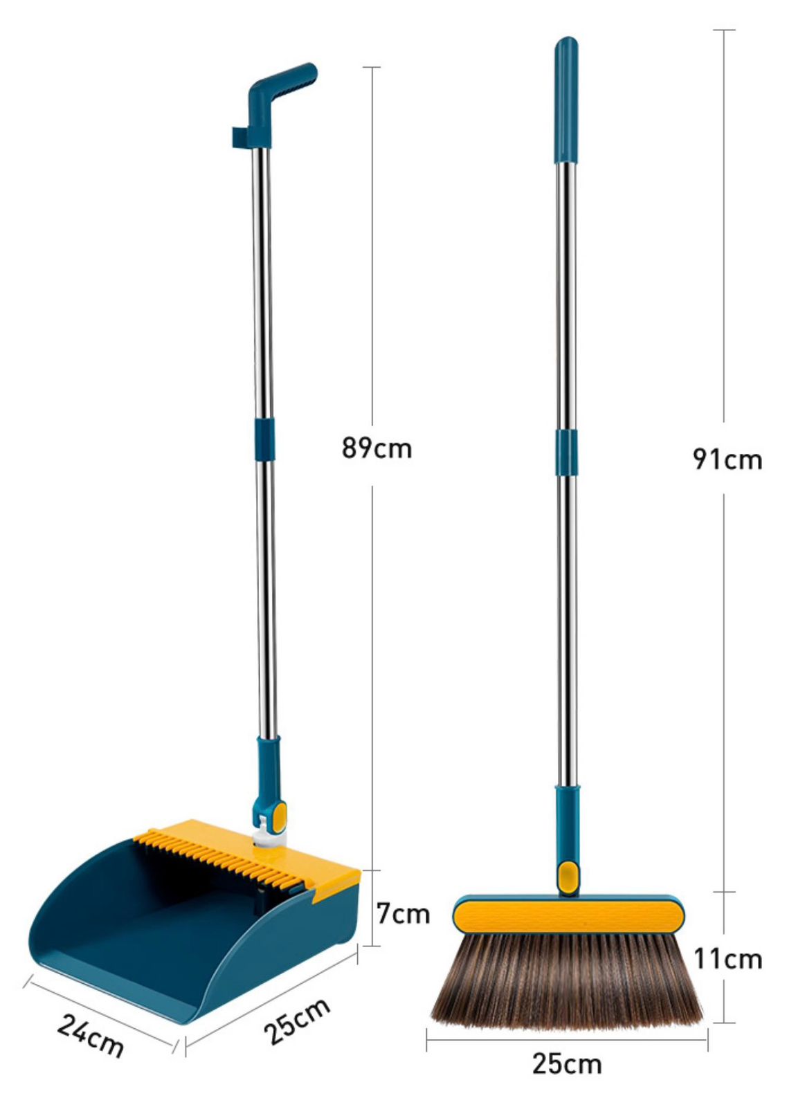Rynx | Rotating broom + dustpan set