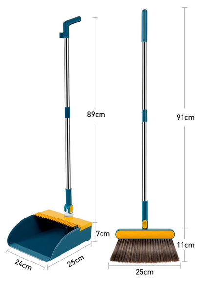 Rynx | Rotating broom + dustpan set