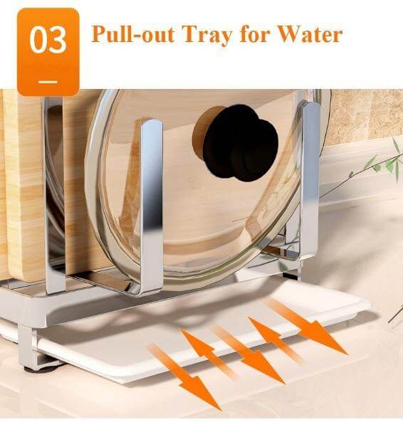 Rynx | Stainless Steel Kitchen Utensils Organizer Drying Rack
