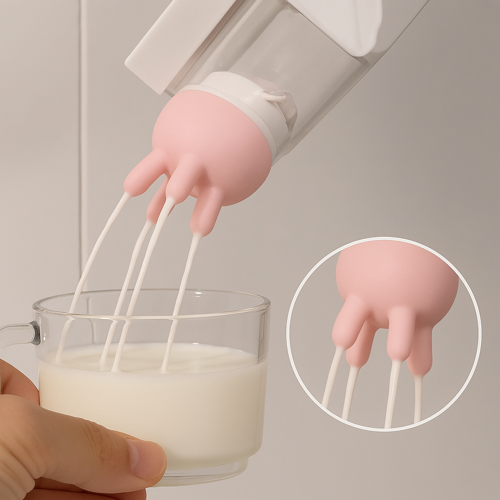 Rynx | Spill Prevention Reusable Cow Milk Pourer Lids