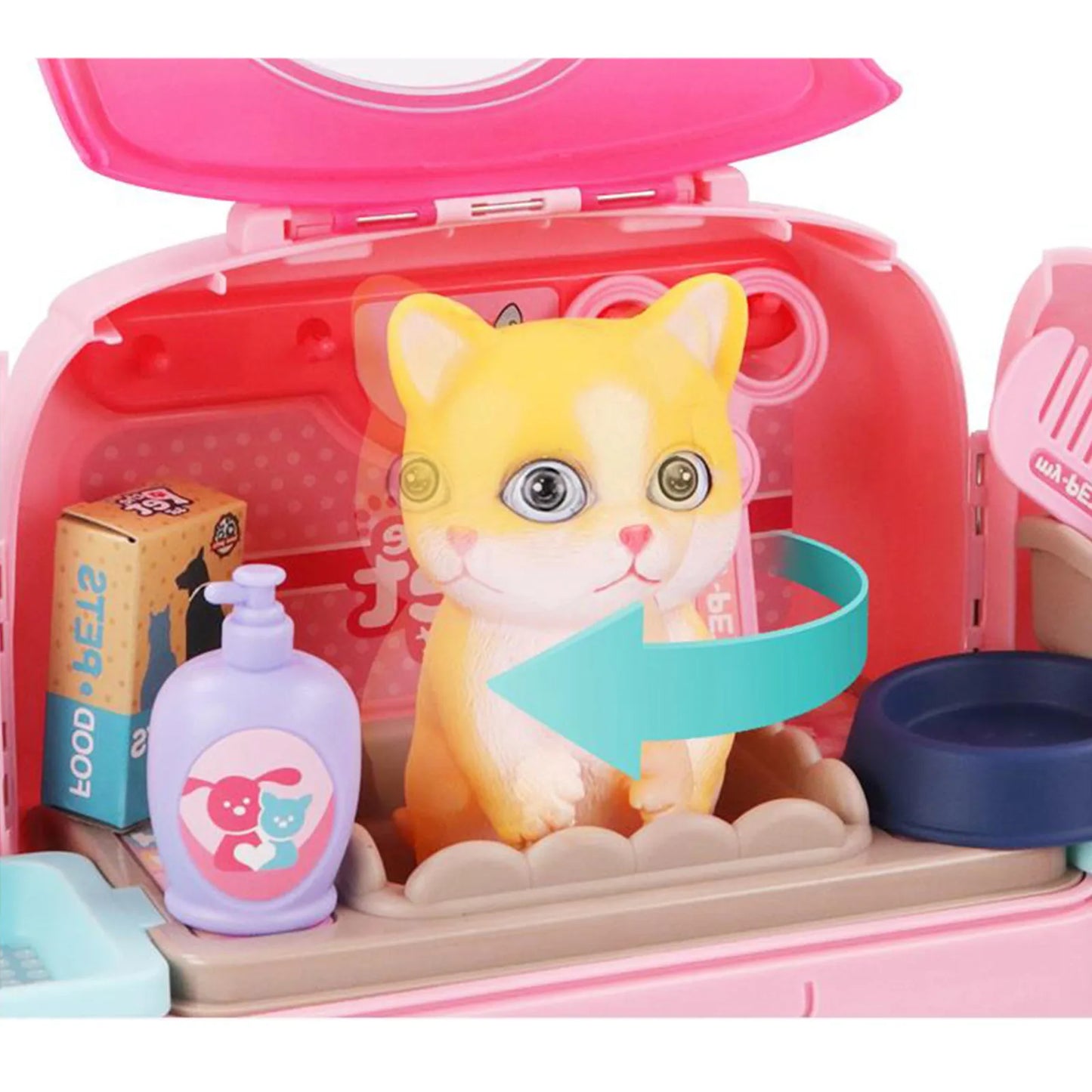 Rynx | Pet Paradise - Portable Pet Grooming Kit - For Kids - Play And Learn