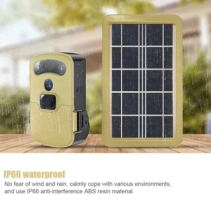 Rynx | Trail Trap Camera Portable Hunting Trail Camera Solar Panel Operated Night Vision Tracking Surveillance Camera Traps