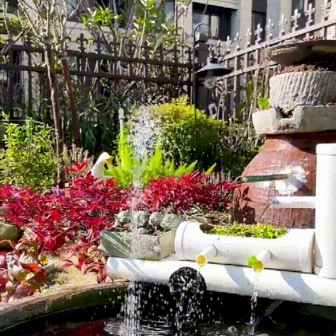 RYNX | Soothing Garden Fountain with Sunlight