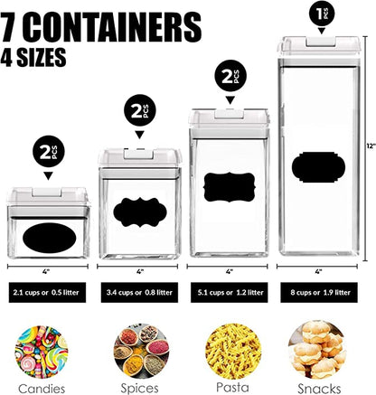Rynx | 7 Piece Food Storage Container Airtight Set