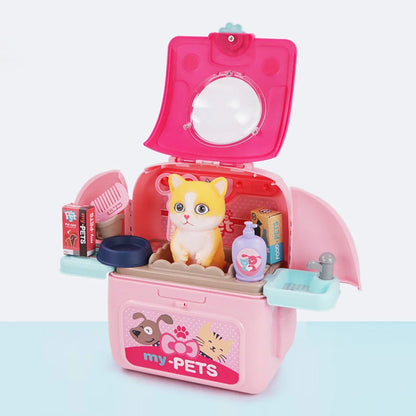 Rynx | Pet Paradise - Portable Pet Grooming Kit - For Kids - Play And Learn