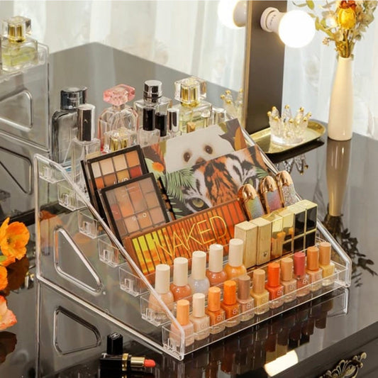 Rynx | Acrylic 7-tier Makeup Nail Polish Storage Organizer