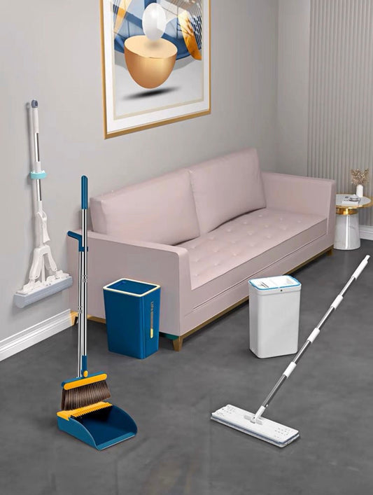 Rynx | Rotating broom + dustpan set
