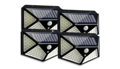 Rynx | Solar Motion Detector Wall Lighting Combination 4-Pack