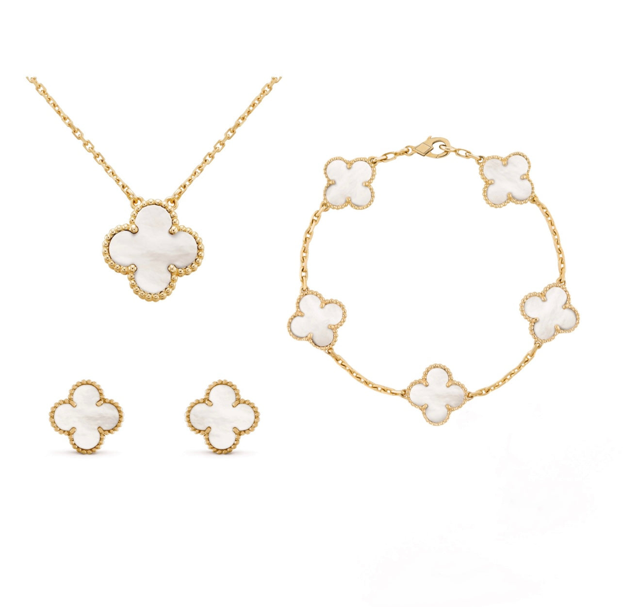 RYNX | Luxury Jewelry Clover For Women – Model Lyla White gold