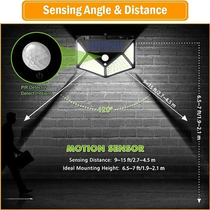 Rynx | Solar Motion Detector Wall Lighting Combination 4-Pack